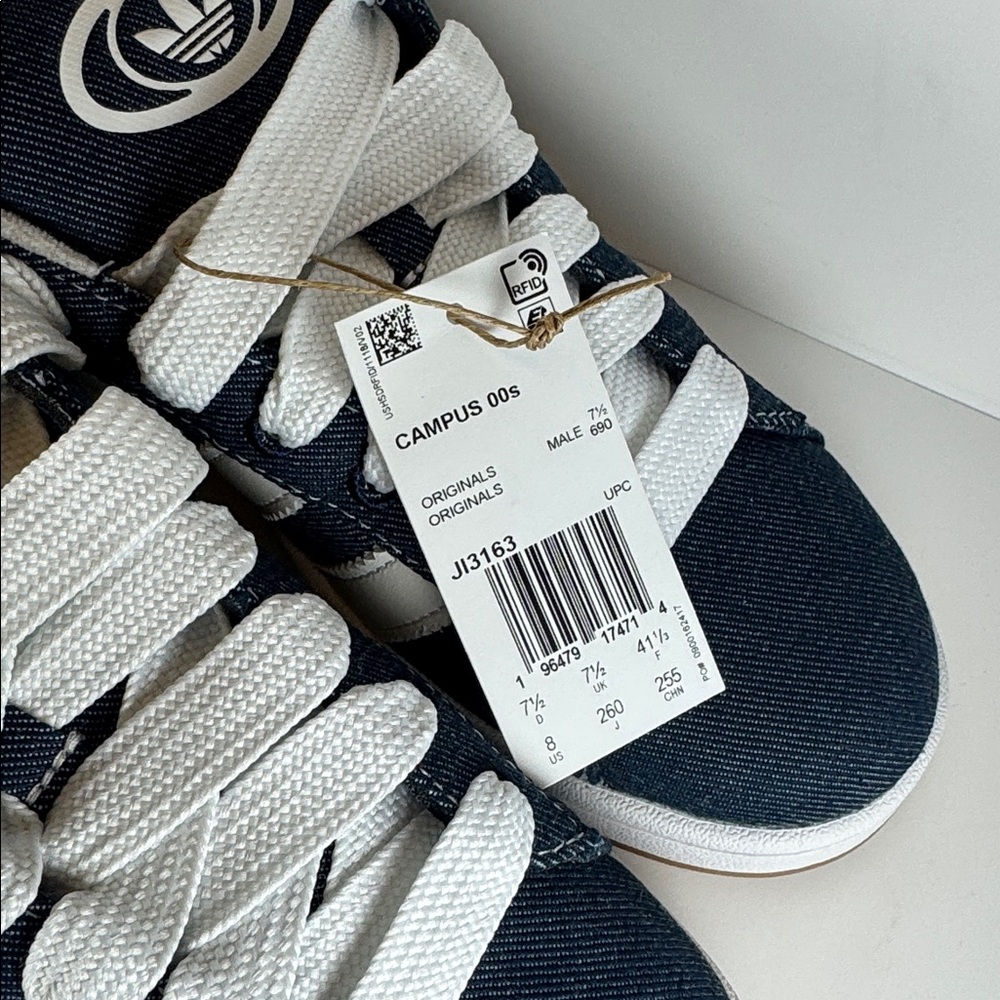 Adidas Campus 00s Denim Cloud White Women’s Size 9 Sneakers - Picture 9 of 12